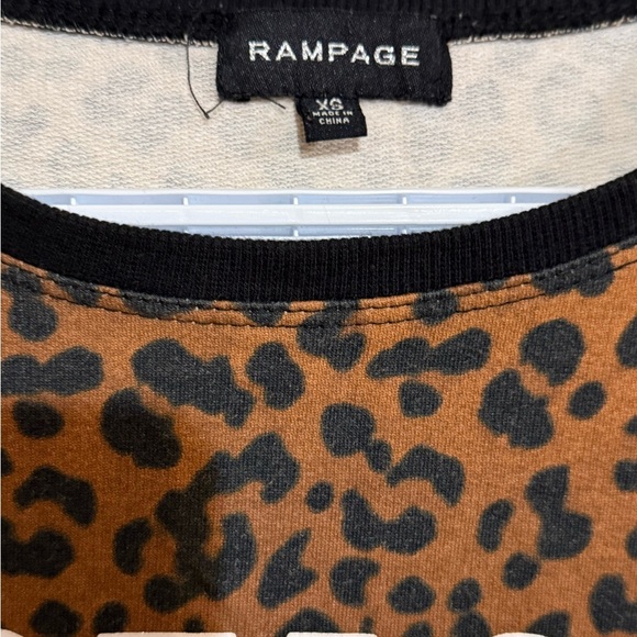 Rampage Leopard Print Sweatshirt - Picture 2 of 6